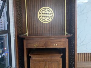 Vách ngăn CNC phòng thờ chung cư